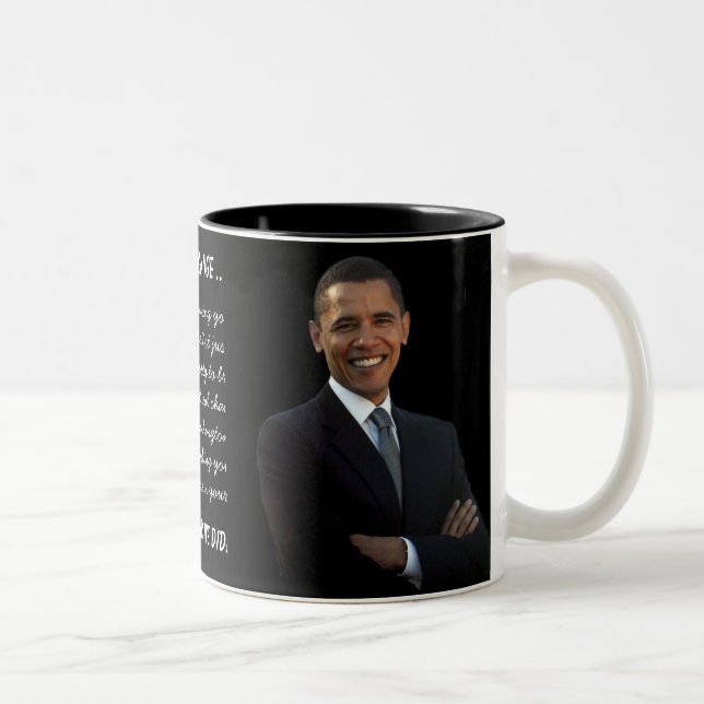 Taza Bicolor Obama Sí Lo Hicimos - Inauguración Mug (Derecha)