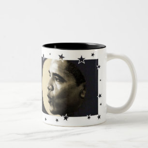 Taza Bicolor Obama Silvertone Mug