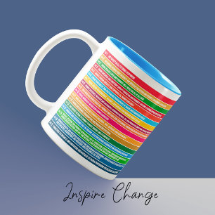 Taza Bicolor Objetivos de sostenibilidad de regalo personalizad