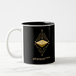Taza Bicolor Obra clásica de Ethereum hecha del oro