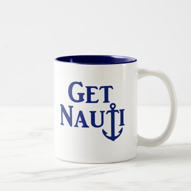 TAZA BICOLOR "OBTENER NAUTI" (Derecha)