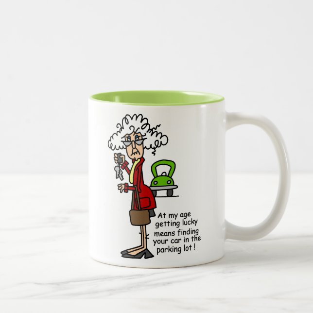 Taza Bicolor Obteniendo humor afortunado (Derecha)
