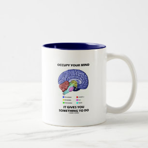 Taza Bicolor Occupy Your Mind Te Da Algo Que Hacer