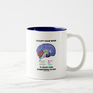 Taza Bicolor Occupy Your Mind Te Da Algo Que Hacer
