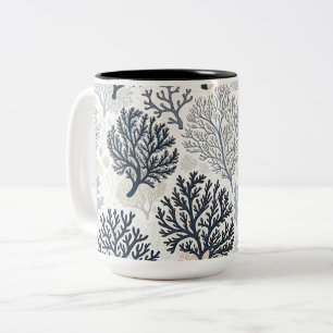 Taza Bicolor Oceanic Vibes Botanical Corals