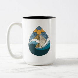 Taza Bicolor Océano en caída