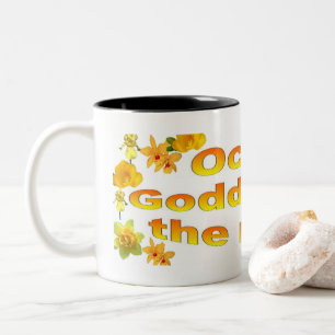 Taza Bicolor Ochun Diosa De Las Flores De Los Ríos