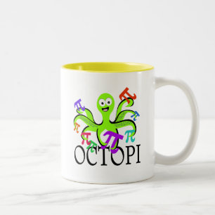 Taza Bicolor Octopi