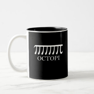 Taza Bicolor Octopi - Graciosa Matemática del pulpo Pi