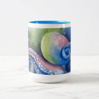 Taza Bicolor Octopus de la dama azul de Maggie en 2023