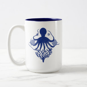 Taza Bicolor Octopus (fondo claro)