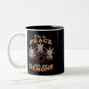 Taza Bicolor Octopus Tentacles Cardiólogo anatómico del corazón