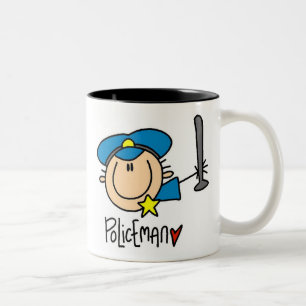Taza Bicolor Ocupación de policía