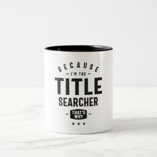 Taza Bicolor Ocupación de título de trabajo de búsqueda de títu