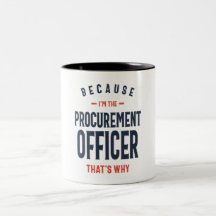 Taza Bicolor Ocupación del puesto de Oficial de Adquisiciones