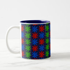 Taza Bicolor Odd Abstract Pattern Mug