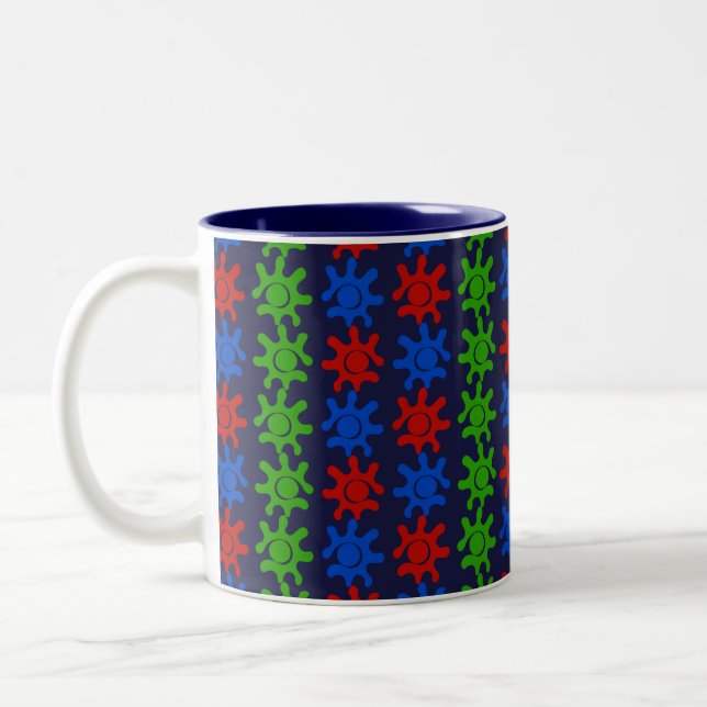 Taza Bicolor Odd Abstract Pattern Mug (Izquierda)