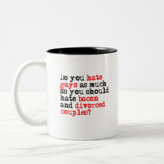 Taza Bicolor Odias a los gays