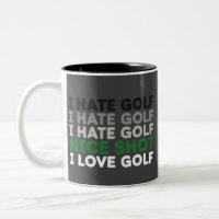 Odio Golf Tiro Agradable Amo Golf Amante del Golf 