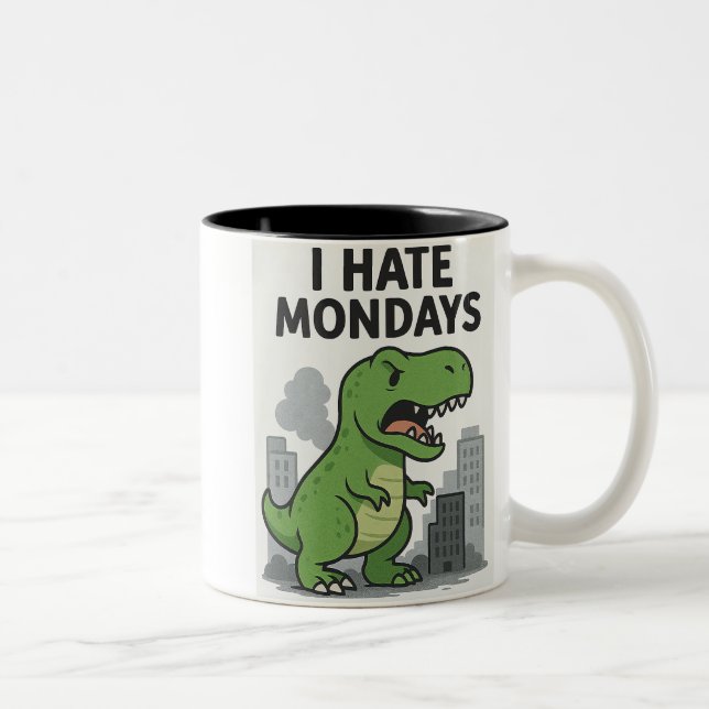 Taza Bicolor Odio los lunes (Derecha)