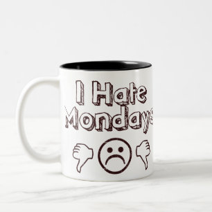 Taza Bicolor Odio lunes