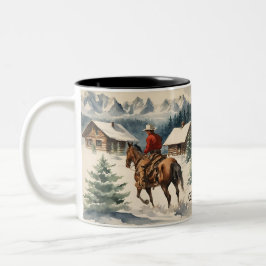 Taza Bicolor Oeste de cowboy personalizado