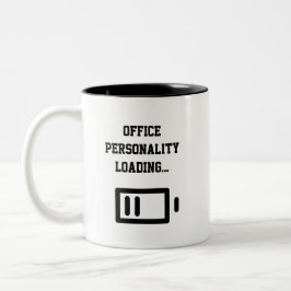 Taza Bicolor Office Personality Loading... Two-Tone Coffee Mug
