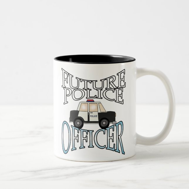 Taza Bicolor Oficial de policía futuro (Derecha)