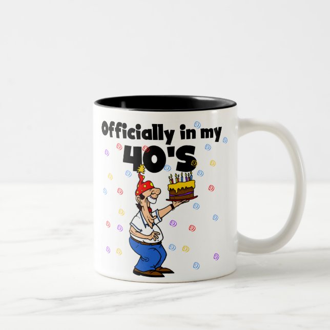 Taza Bicolor Oficialmente en mi 40s (Derecha)