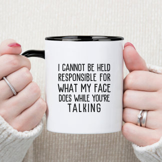Taza Bicolor Oficina de humor no responsable Divertido y sarcás