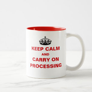 Taza Bicolor Oficina divertida para el procesamiento del día de