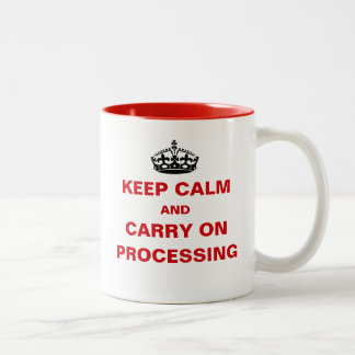 Taza Bicolor Oficina divertida para el procesamiento del día de