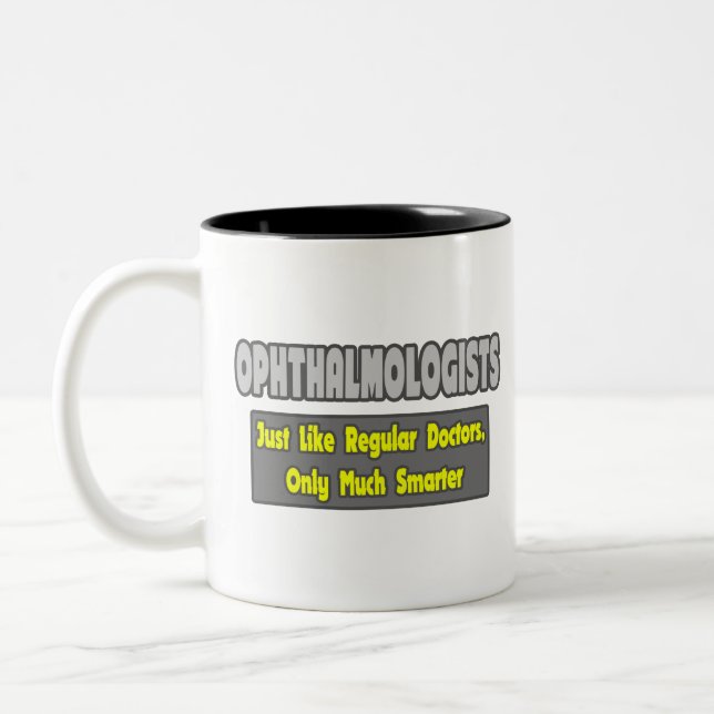 Taza Bicolor Oftalmólogos... más inteligentes (Izquierda)