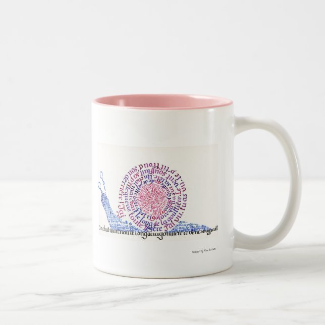 Taza Bicolor ¡¡oh!! ¡El caracol! (Derecha)