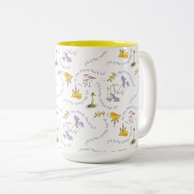 Taza Bicolor ¡Oh, los lugares a los que llegarás! (Anverso derecho)