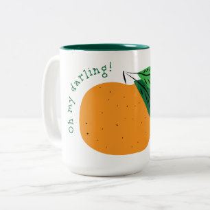 Taza Bicolor ¡Oh mi querida Clementine! Mug De Café De Dos Tono