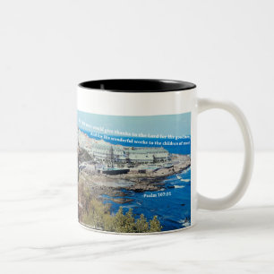 Taza Bicolor Oh, Que Los Hombres Den Gracias