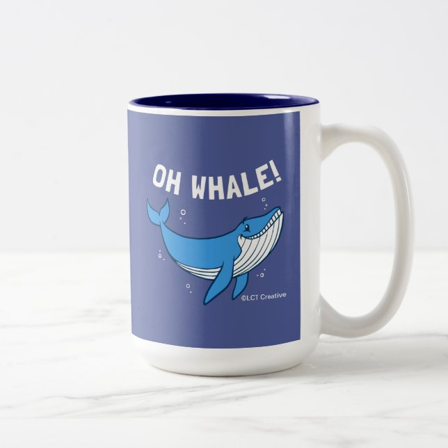 Taza Bicolor Oh Whale (Derecha)