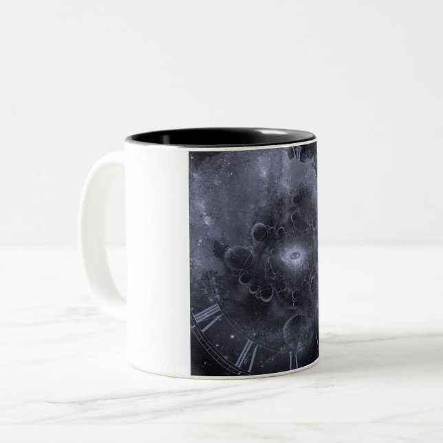 Taza Bicolor Ojo y cara de reloj (Anverso izquierdo)