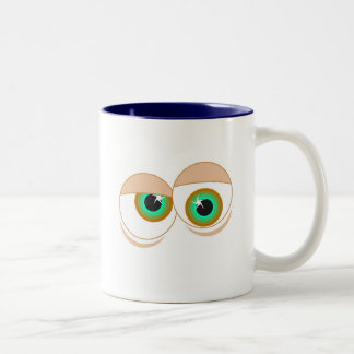 Taza Bicolor Ojos del dibujo animado