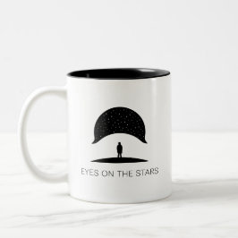 Taza Bicolor ojos en la estrella