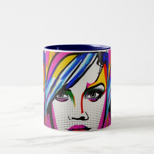 Taza Bicolor Ojos mentirosos (Centro)