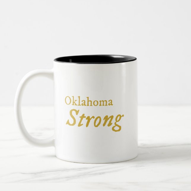 Taza Bicolor Oklahoma Fuerte café Mug (Izquierda)