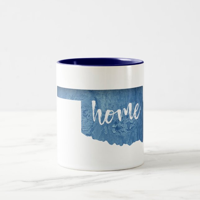 Taza Bicolor Oklahoma Home Wood Grain (Centro)