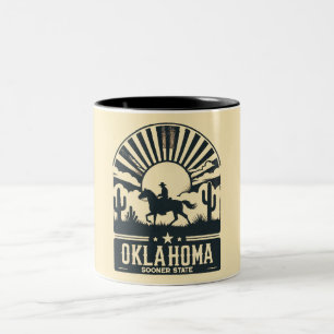 Taza Bicolor Oklahoma Sooner State