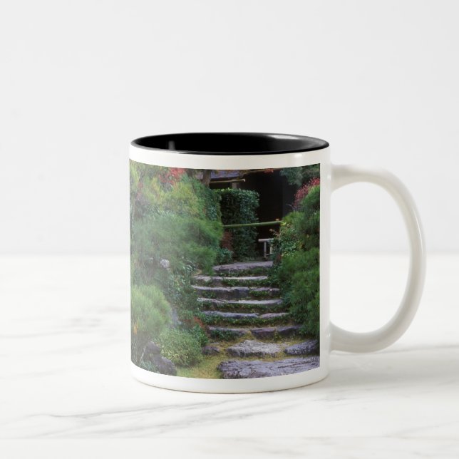 Taza Bicolor Okochi Sanso, Arashiyama, Kyoto, Japón (Derecha)