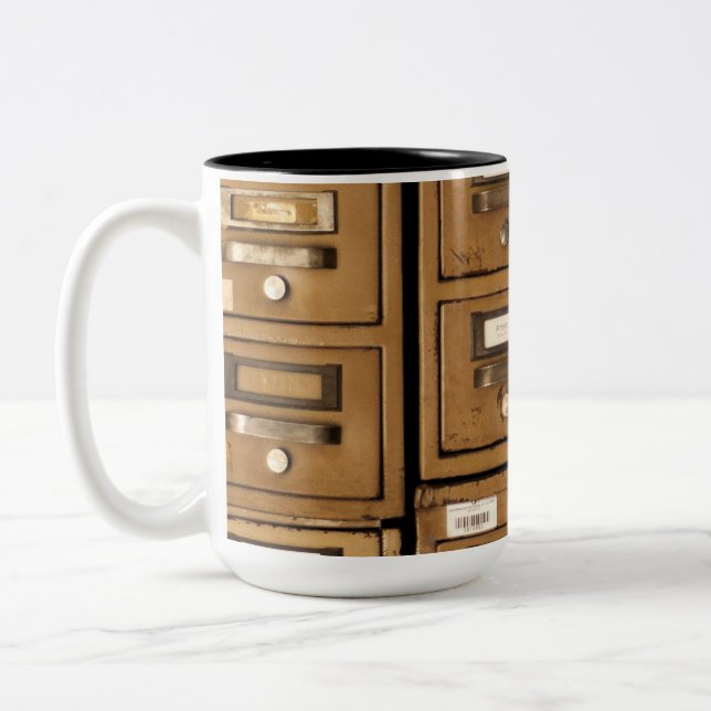 Taza Bicolor Old Disused Filing Cabinets (Izquierda)
