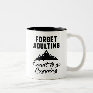 Taza Bicolor Olvidar Acudir al Camping