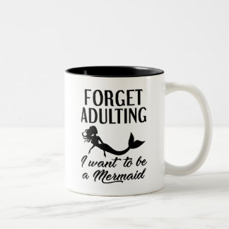 Taza Bicolor Olvídate de la sirena aduladora