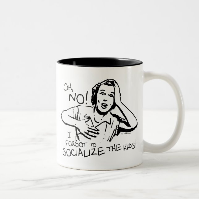 Taza Bicolor Olvidó la socialización (Derecha)